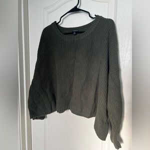 Torrid | Green Cropped Sweater | Plus Size 2/2X